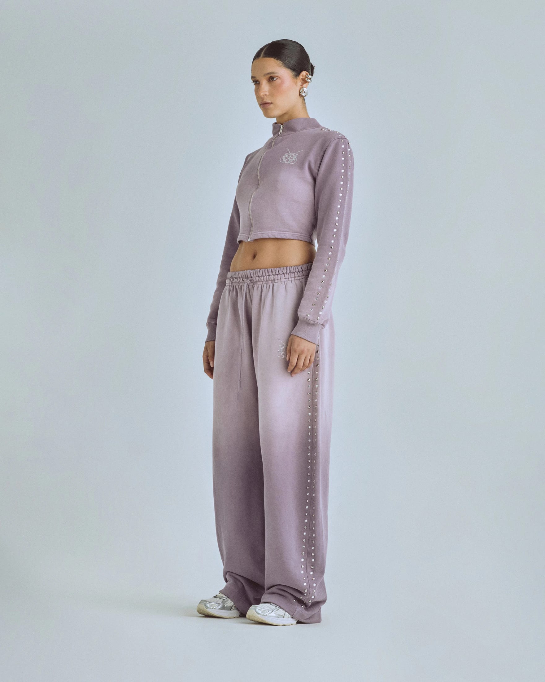 W Santa Union "Unión" Zip Up Turtleneck Purple - imagen 5