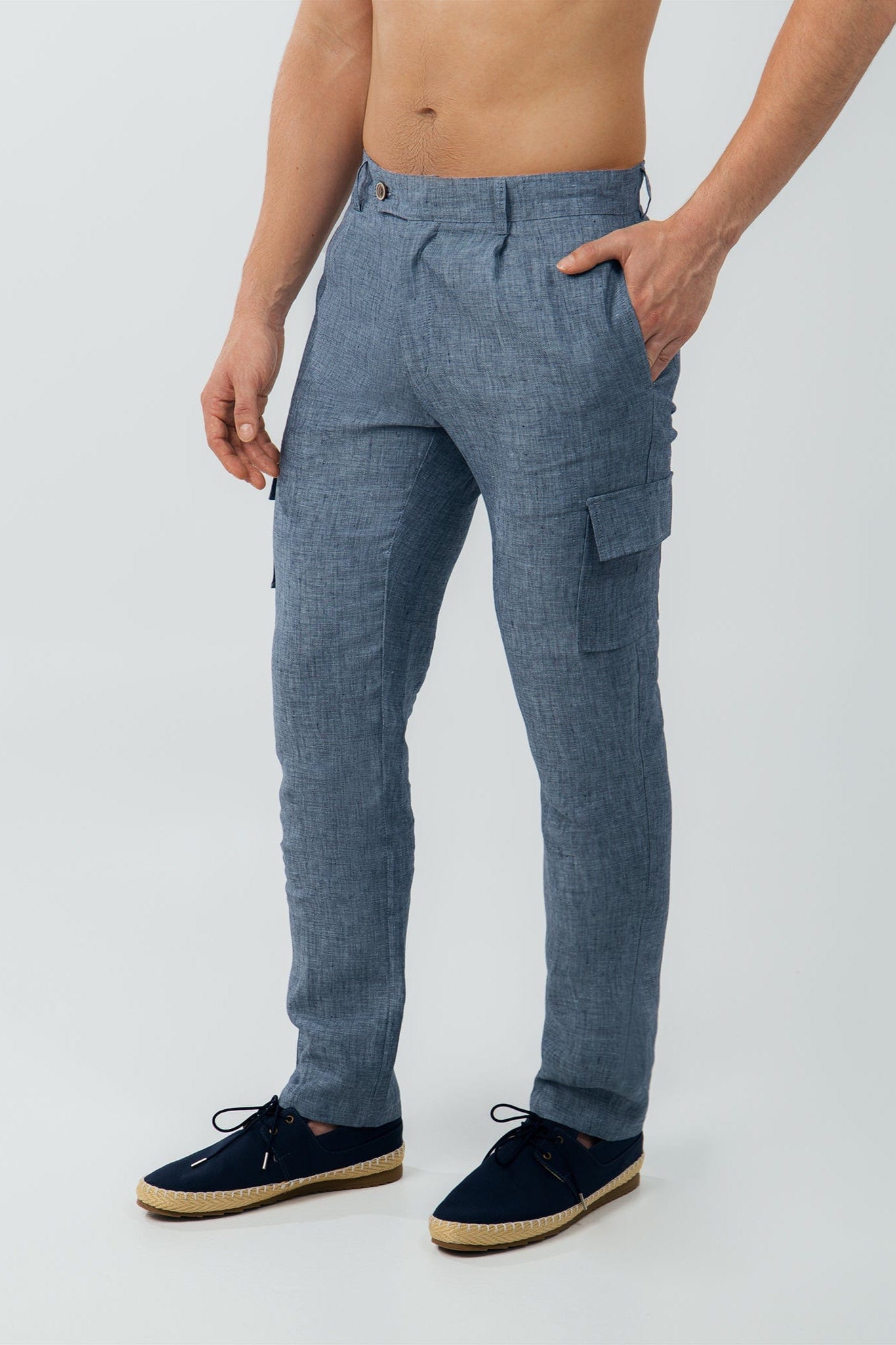 Pantalón Cargo 100% Lino European Flax - imagen 1