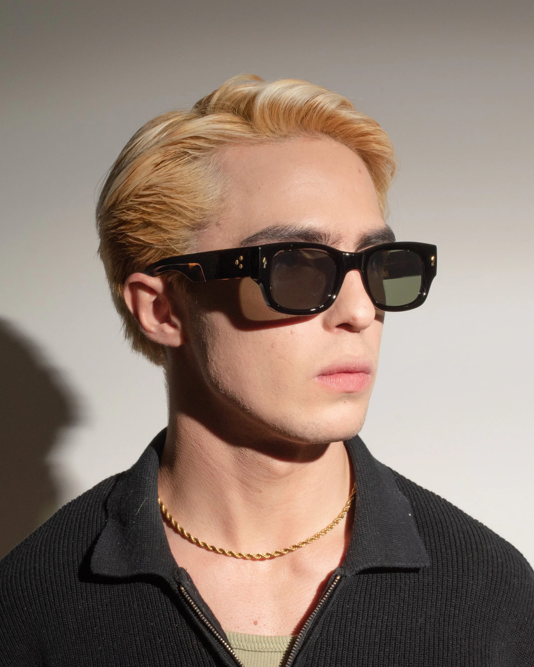 DENZEL SUNGLASSES - BLACK CAREY/GREEN - imagen 3