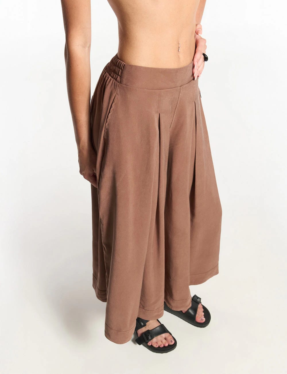 Pantalón Culotte Arcilla Mujer - imagen 9