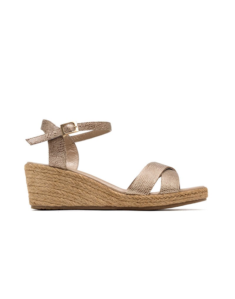 Sandalia plataforma de cuero REF GLASS04M - imagen 1