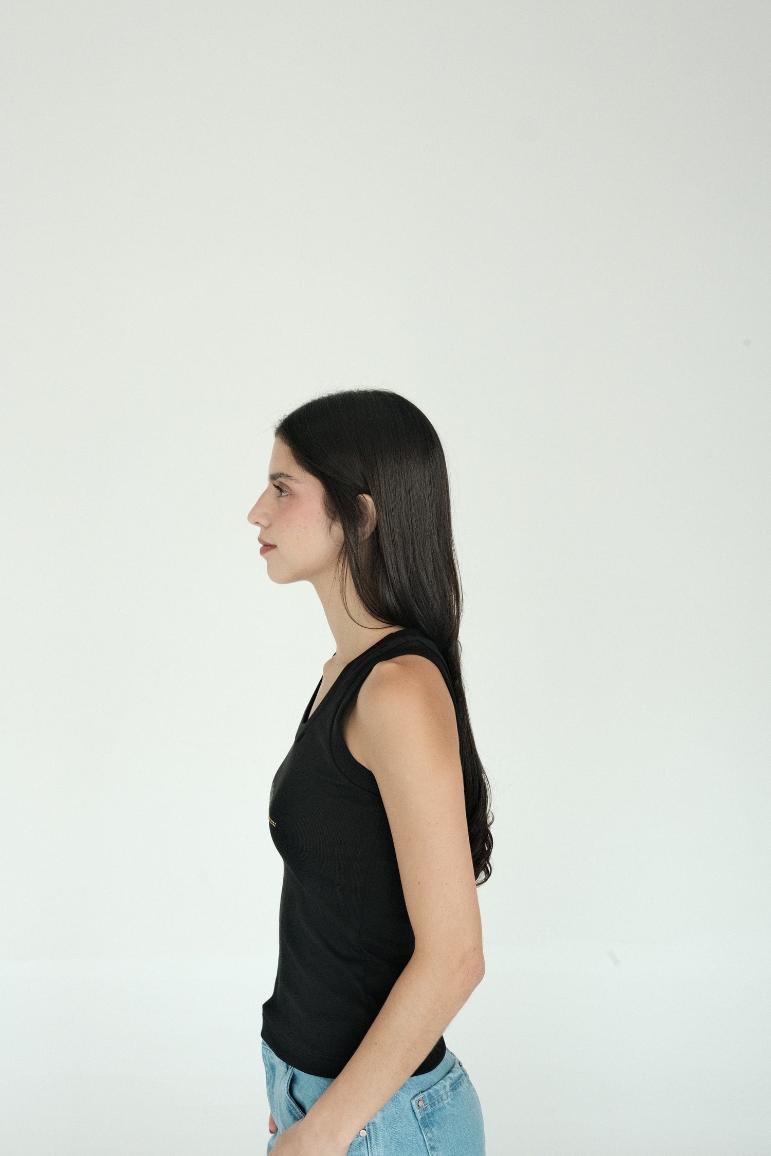 Olive Tank Top (Black) - imagen 3