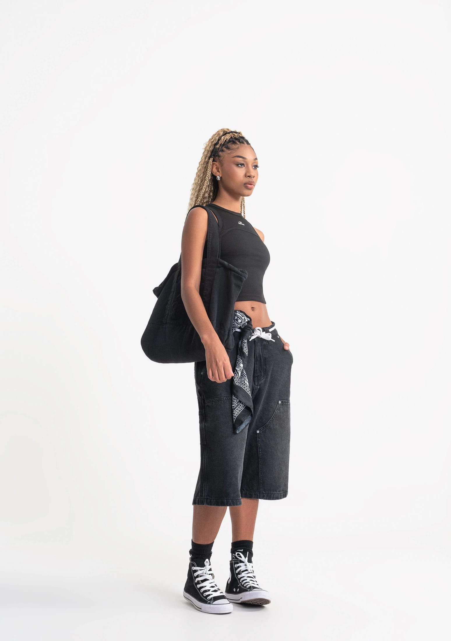 Rustic black tank top - imagen 9