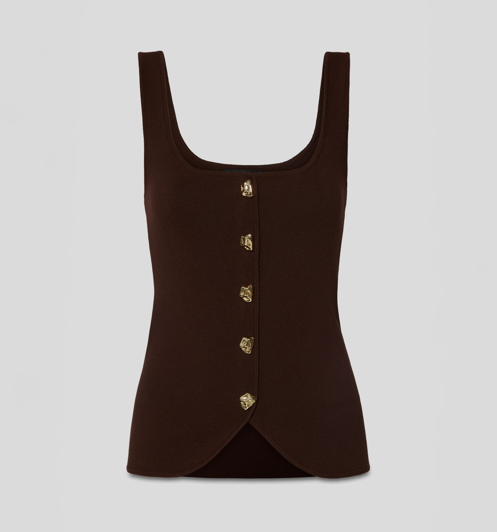 Blusa tejida manga sisa con botones - imagen 5