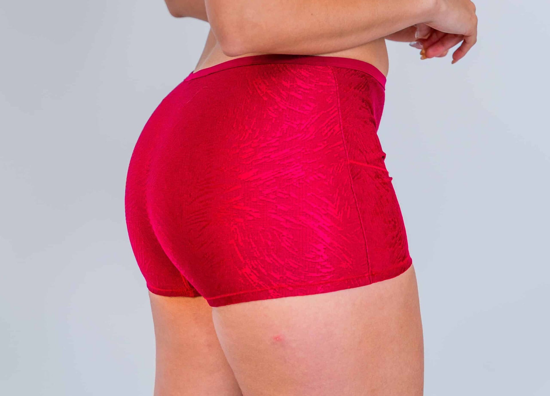 Panty Cachetero de Tiro Alto con Control de Abdomen en Lycra Jacquard - imagen 2