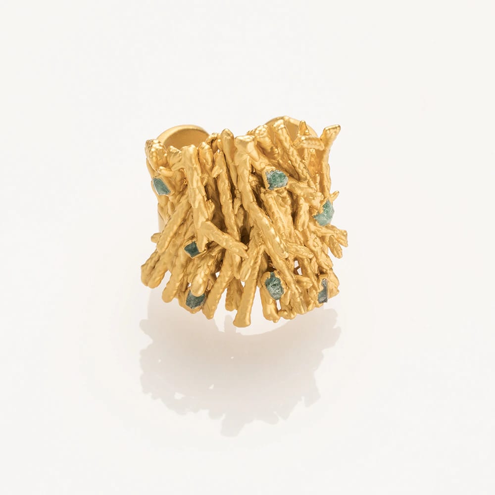 Pine and Emeralds Ring - imagen 1