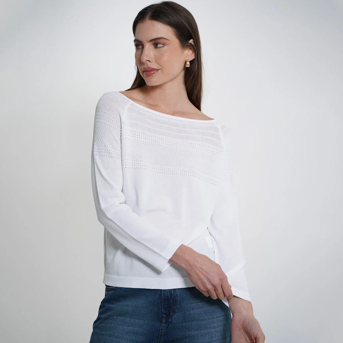 Sweater Cuello Redondo Manga Larga - imagen 3