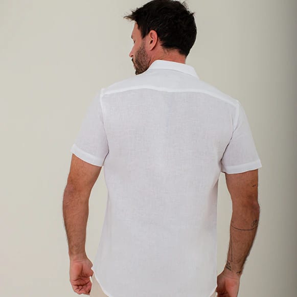 CAMISA MC 100% LINO HOMBRE - imagen 26