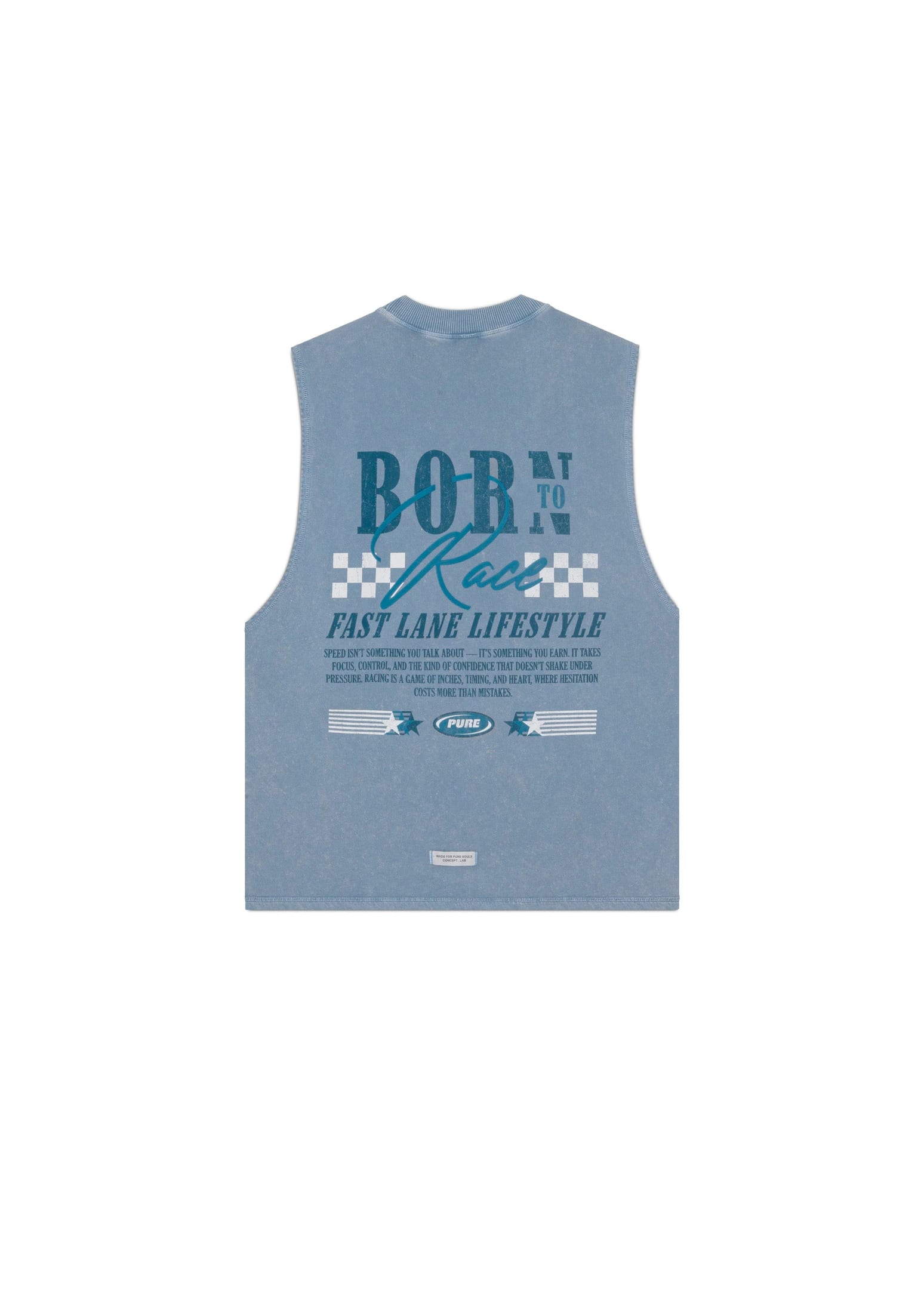 Overdrive Washed Blue Tank Top - imagen 1