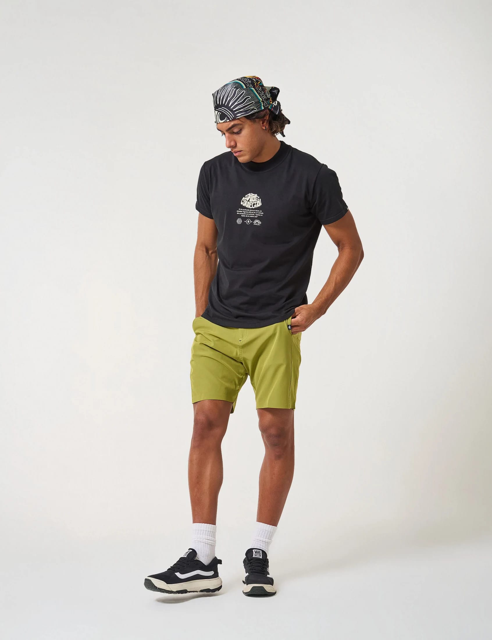 Camiseta Regular Fit Natural Conexion negro Hombre - imagen 7
