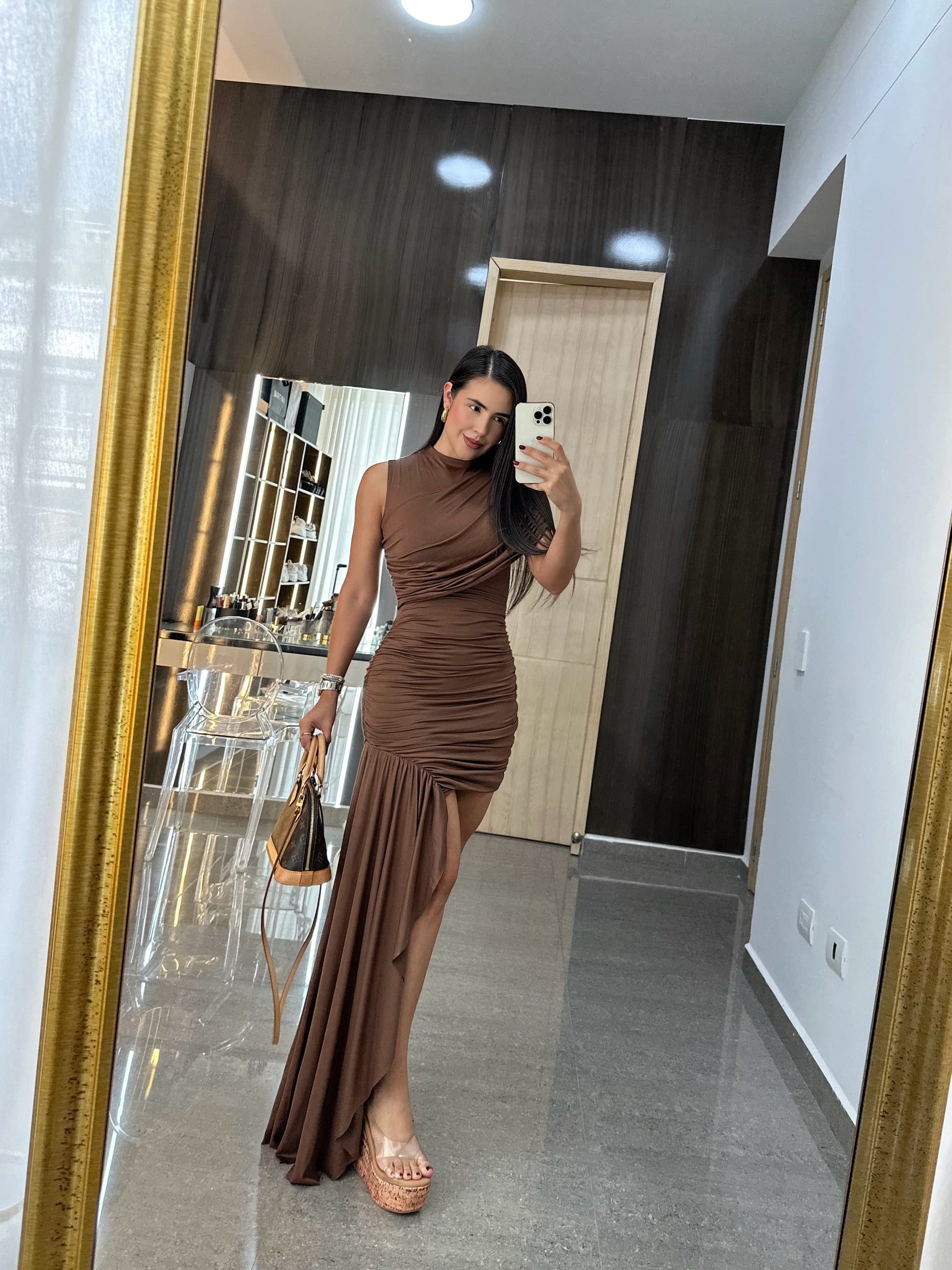 VESTIDO CAROLINA CAFE - imagen 4