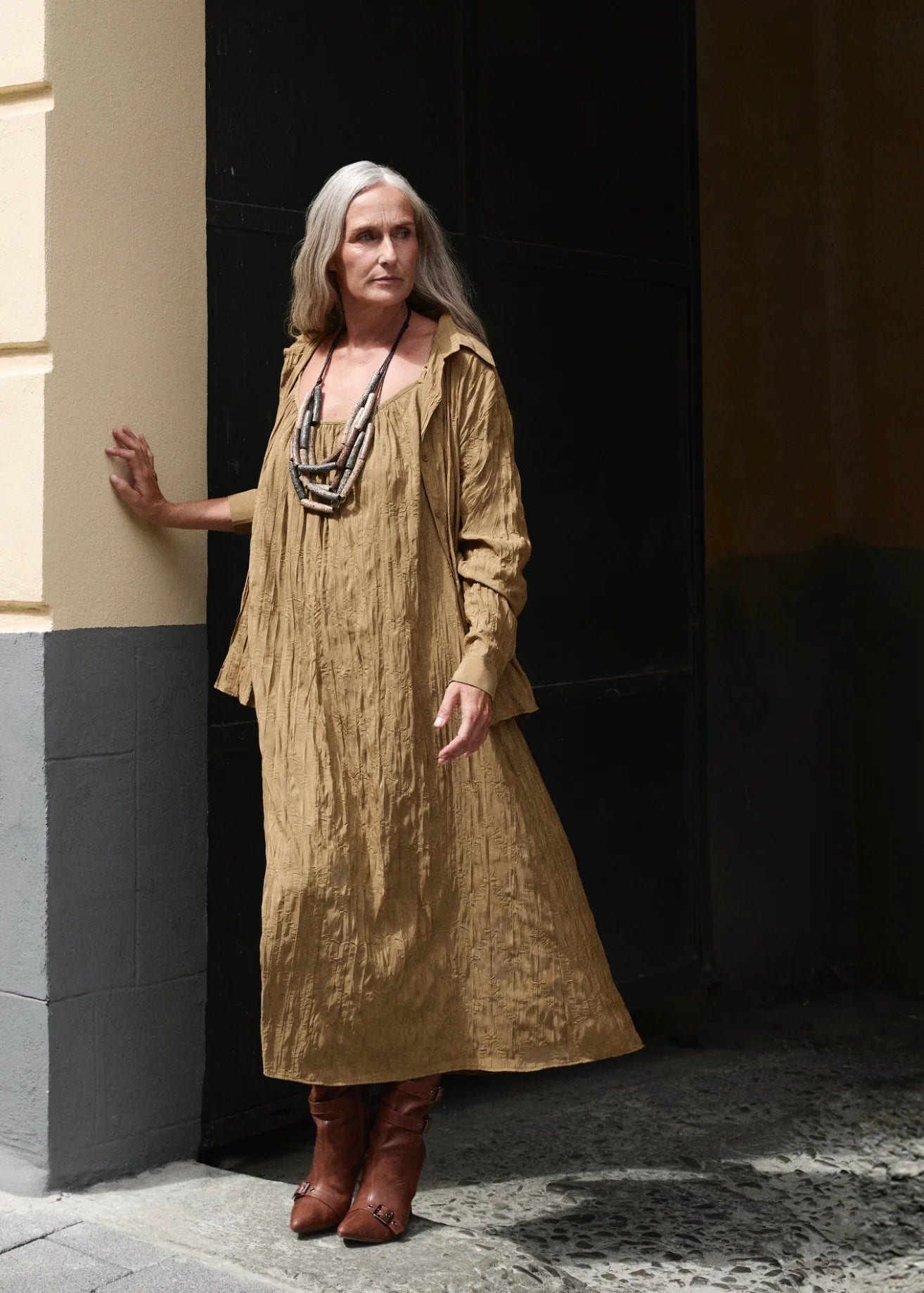 Vestido Raiz dorada - imagen 1