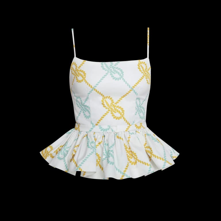Camille Peplum Top - imagen 1