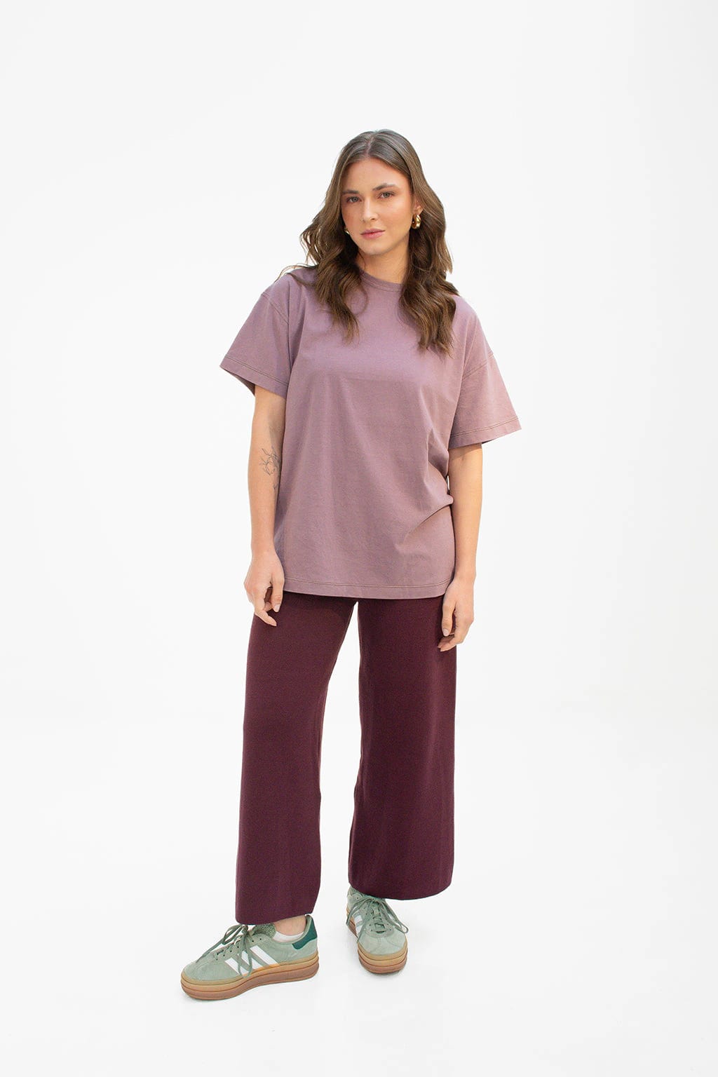 Pantalón Tejido Berenjena - imagen 2