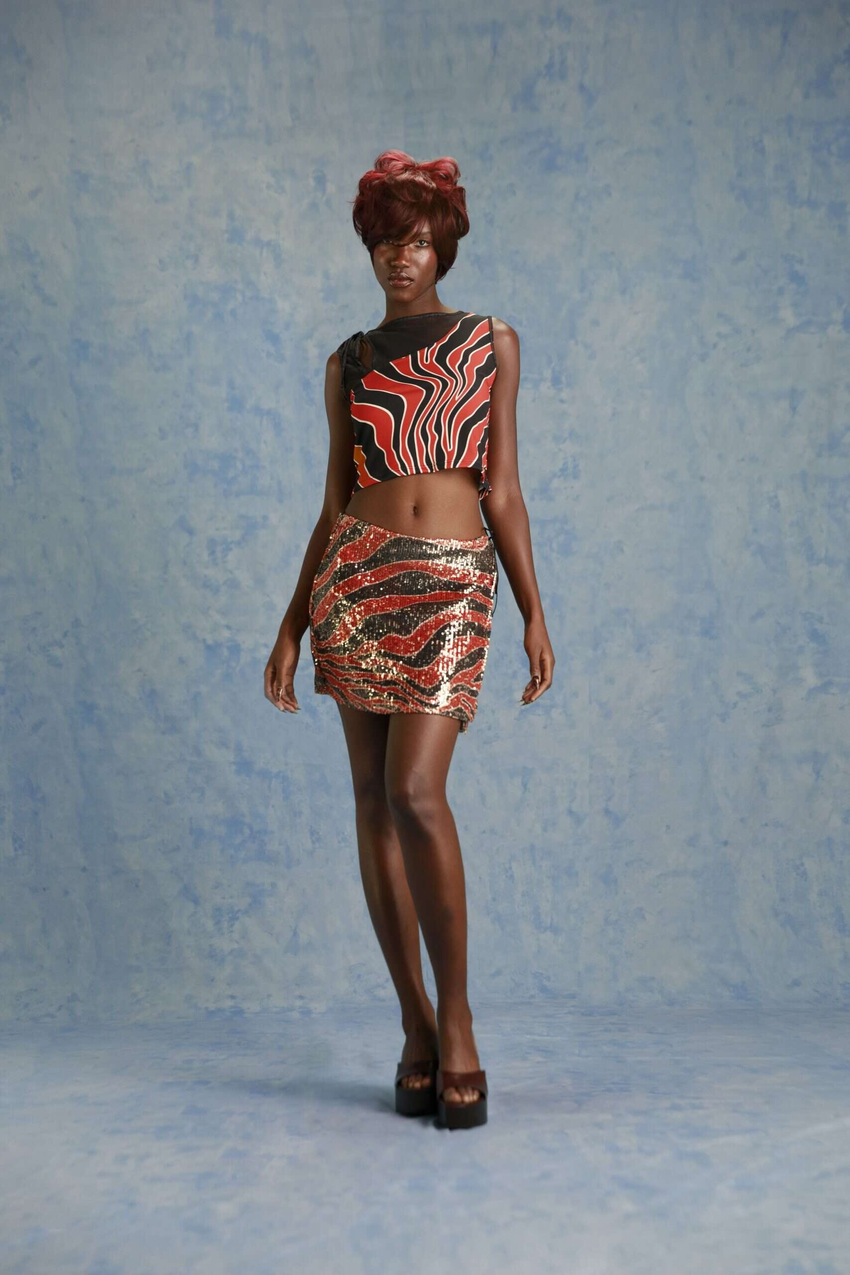 Magdalena Skirt in Zebra - imagen 1