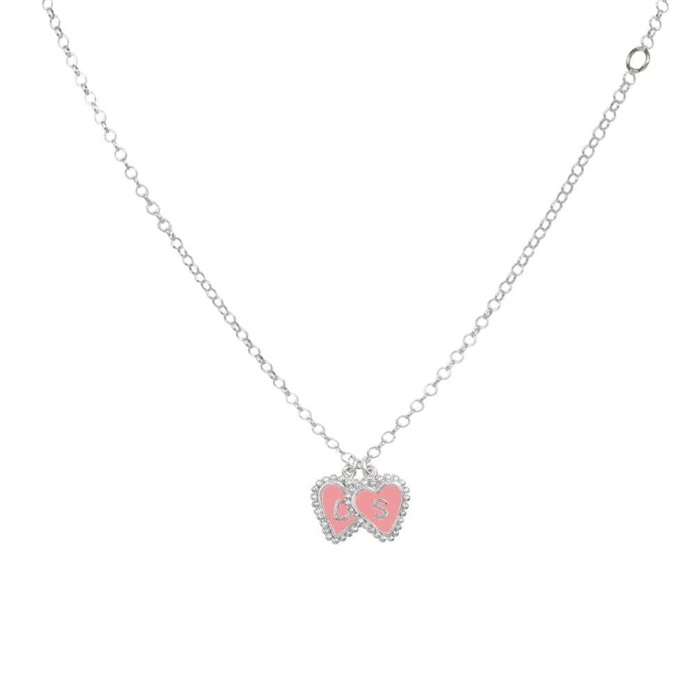 PreOrder Cadena 2 Letras Heart Plata - imagen 6