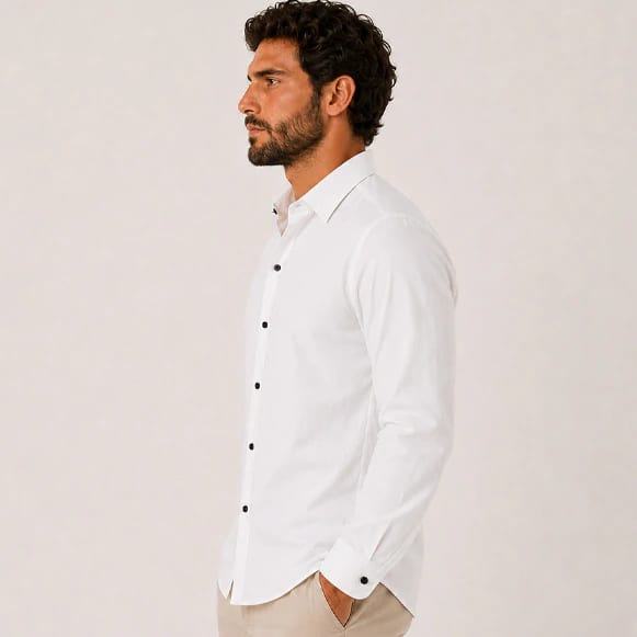 CAMISA ML 100% ALGODON HOMBRE - imagen 2