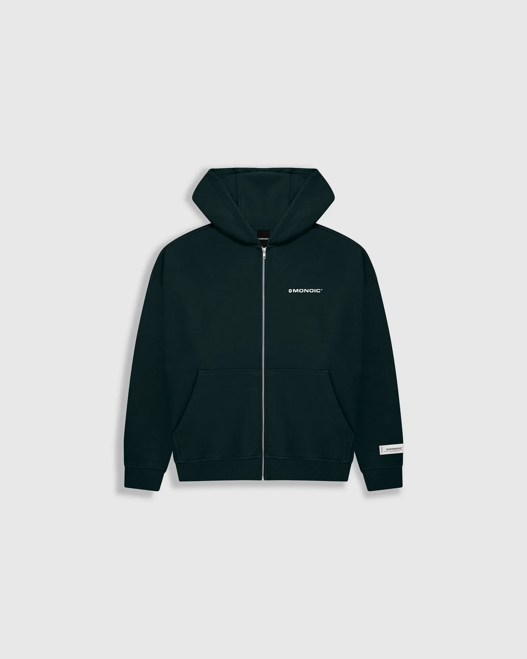 Zip Hoodie Oversized Básico V4 - Forest Green - imagen 7