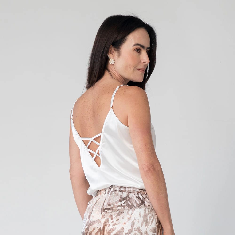 Camisa en Satín Perla - imagen 2