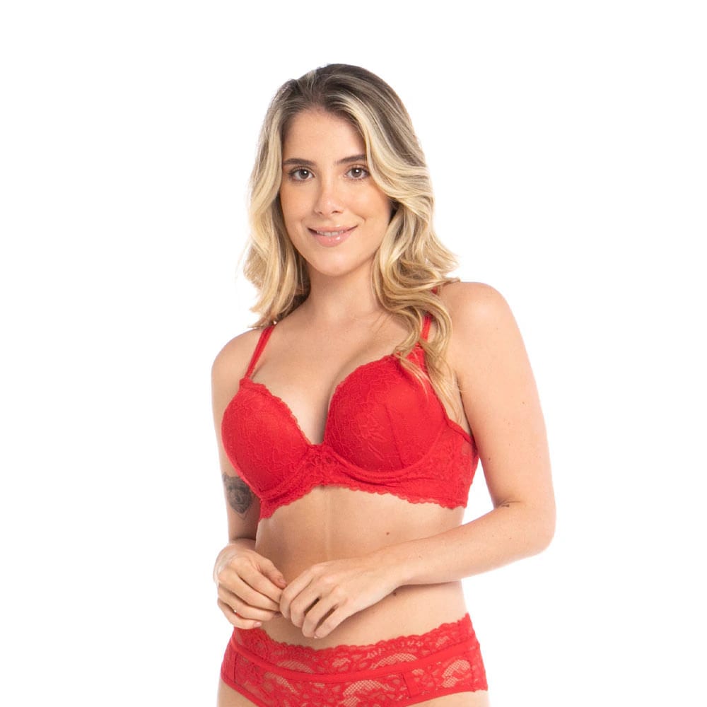 Brasier doble push up con encaje - imagen 5