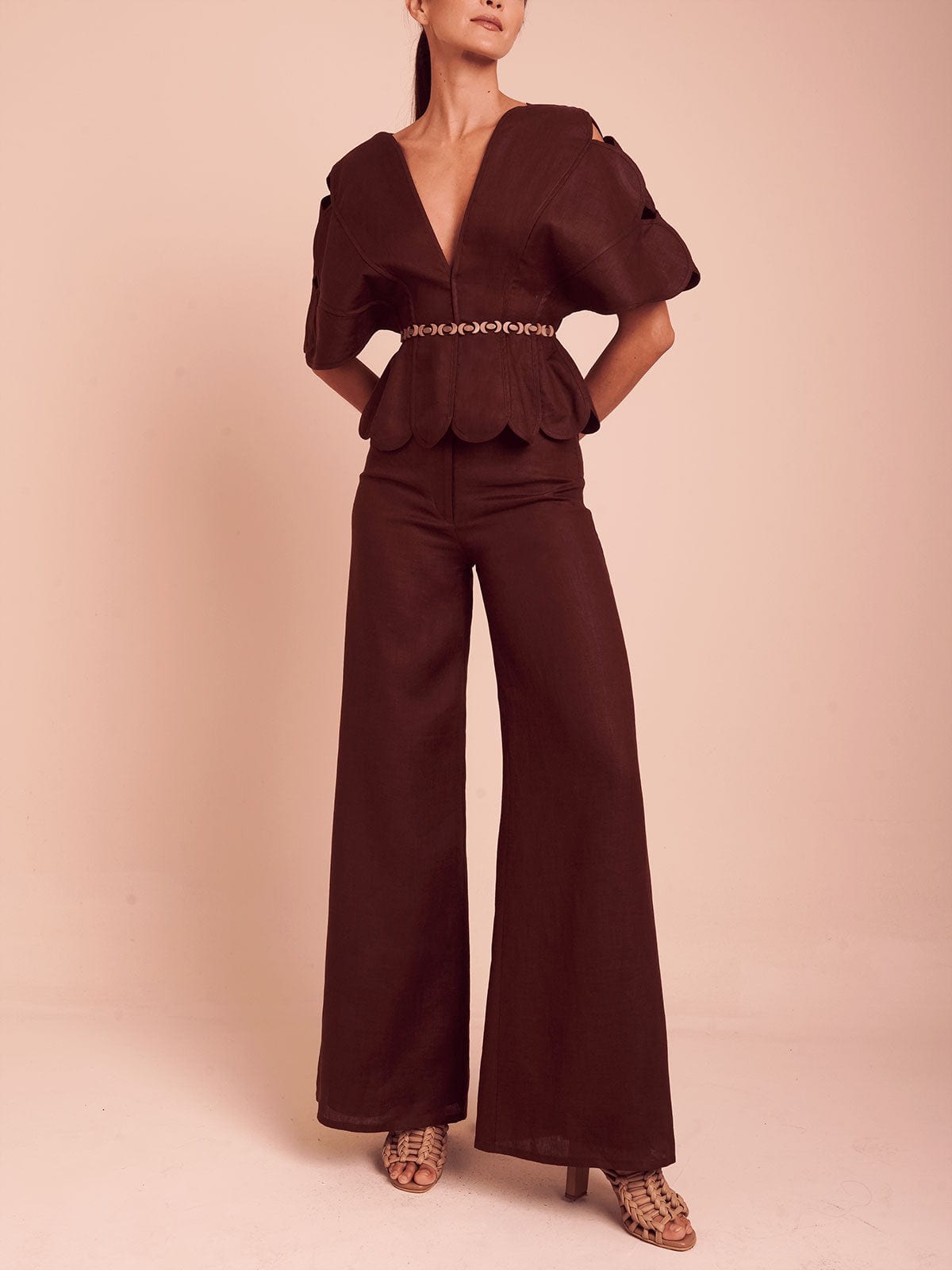 SARABI PANT UMBER BROWN - imagen 2