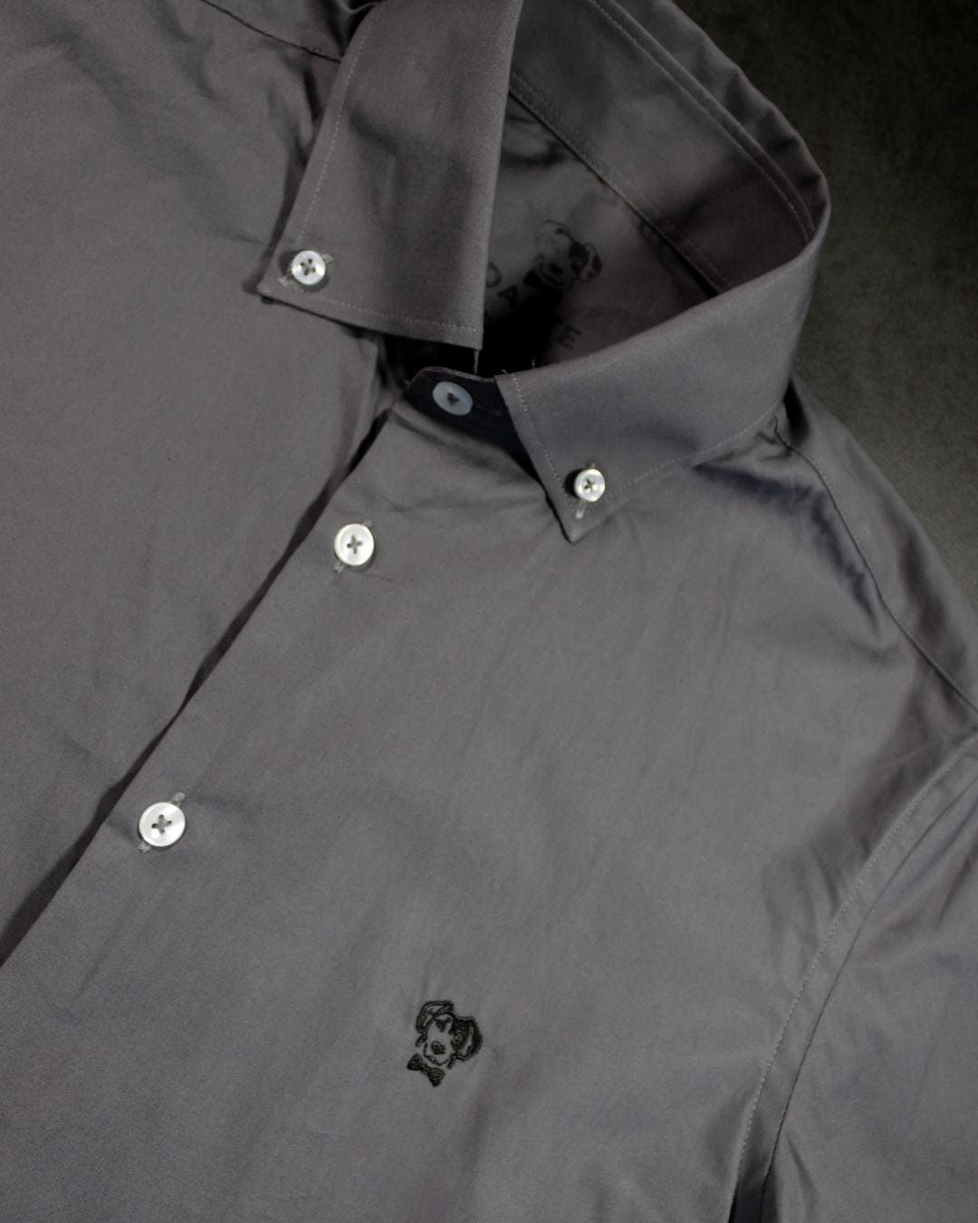 Camisa Antimanchas Popelina Gris Oscuro - Talla Regular - imagen 5