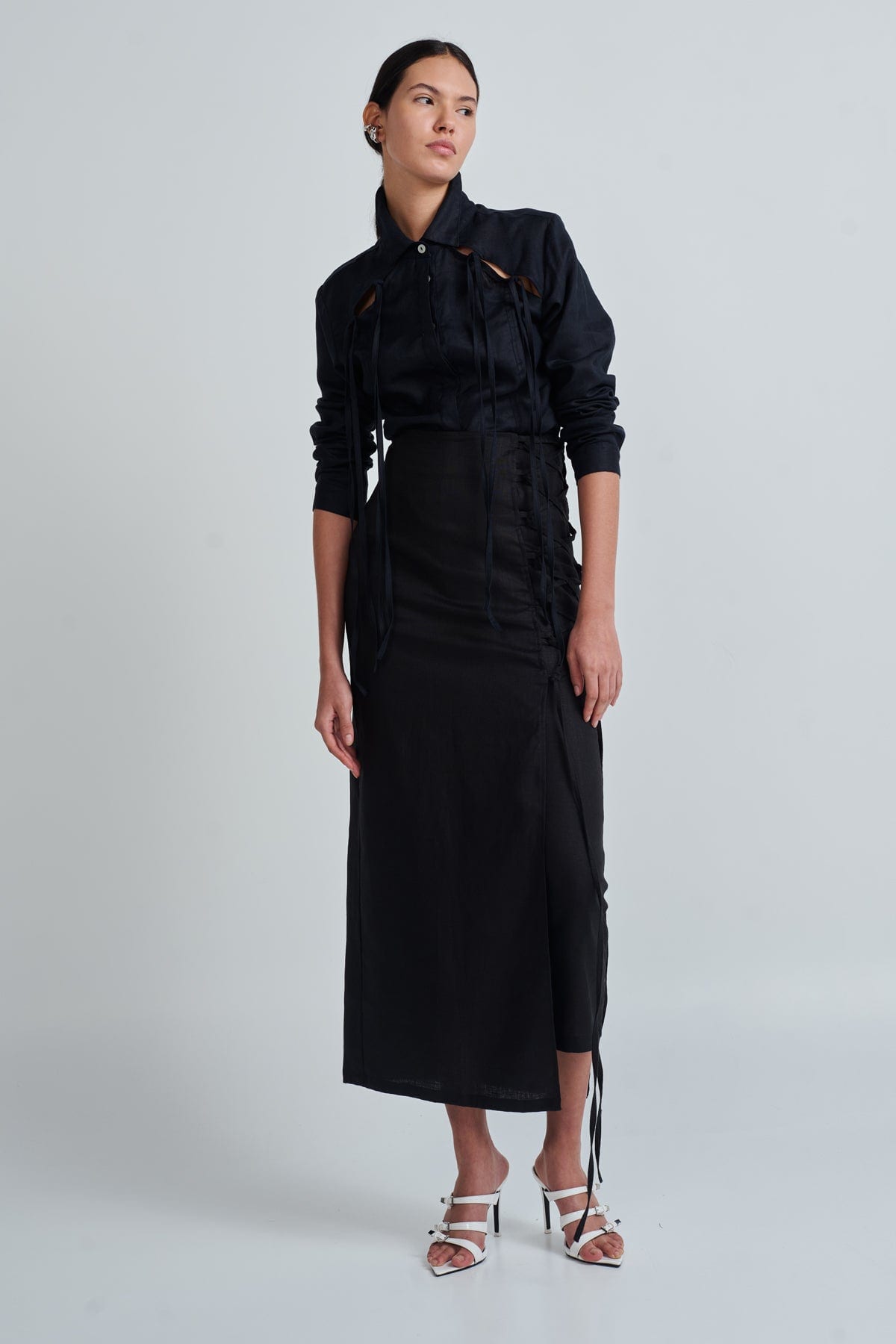 OLINDA SKIRT BLACK - imagen 1