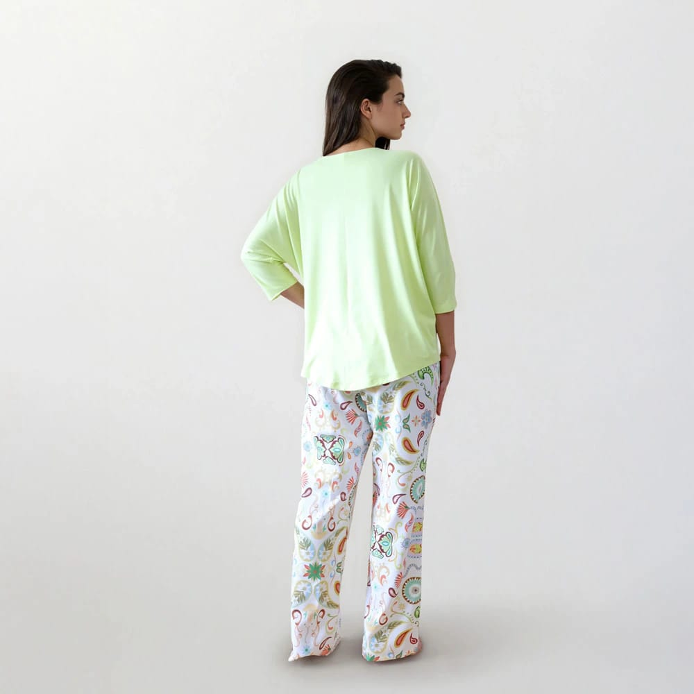 Conjunto Pijama Pantalón Largo Estampado Ensueño - imagen 2