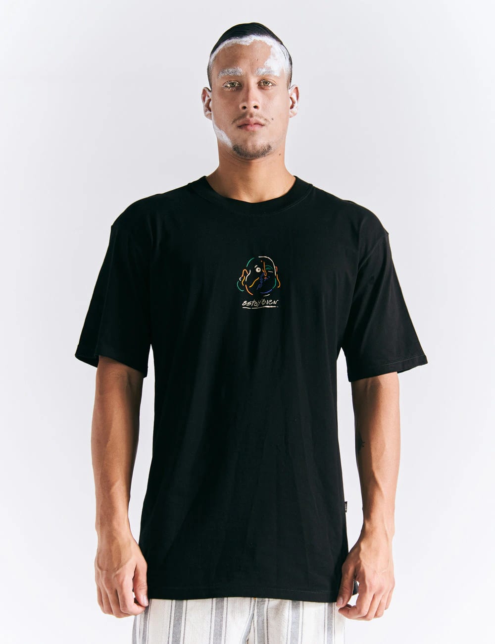 Camiseta Oversize Estoy bien  negro Hombre - imagen 8