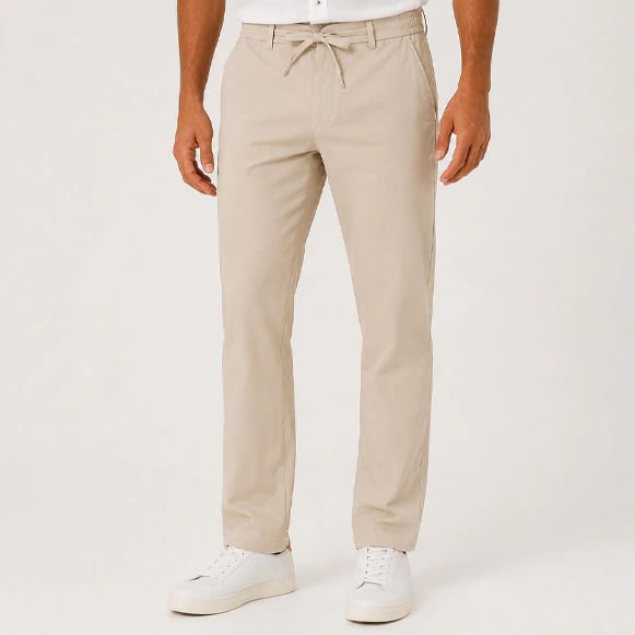 PANTALON RESORTADO 100% POLIESTER HOMBRE - imagen 1