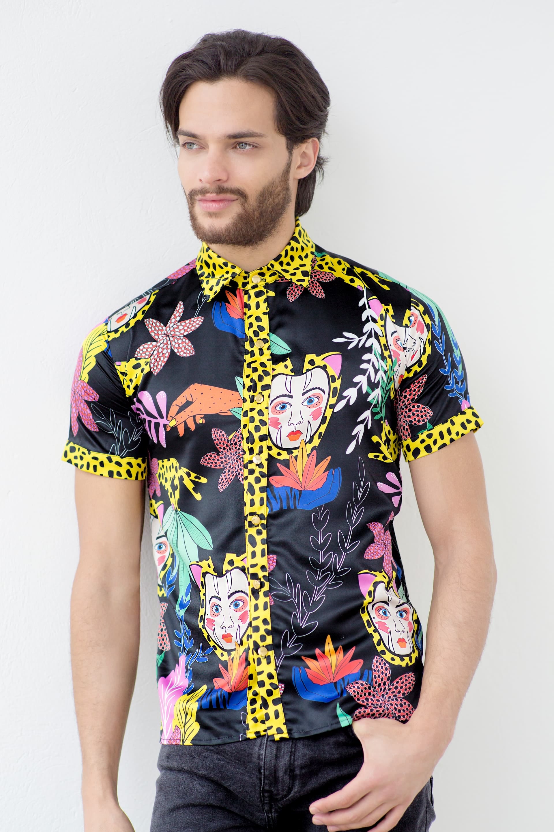Camisa Unisex / Ilustración Camuflaje Manga Corta - imagen 1