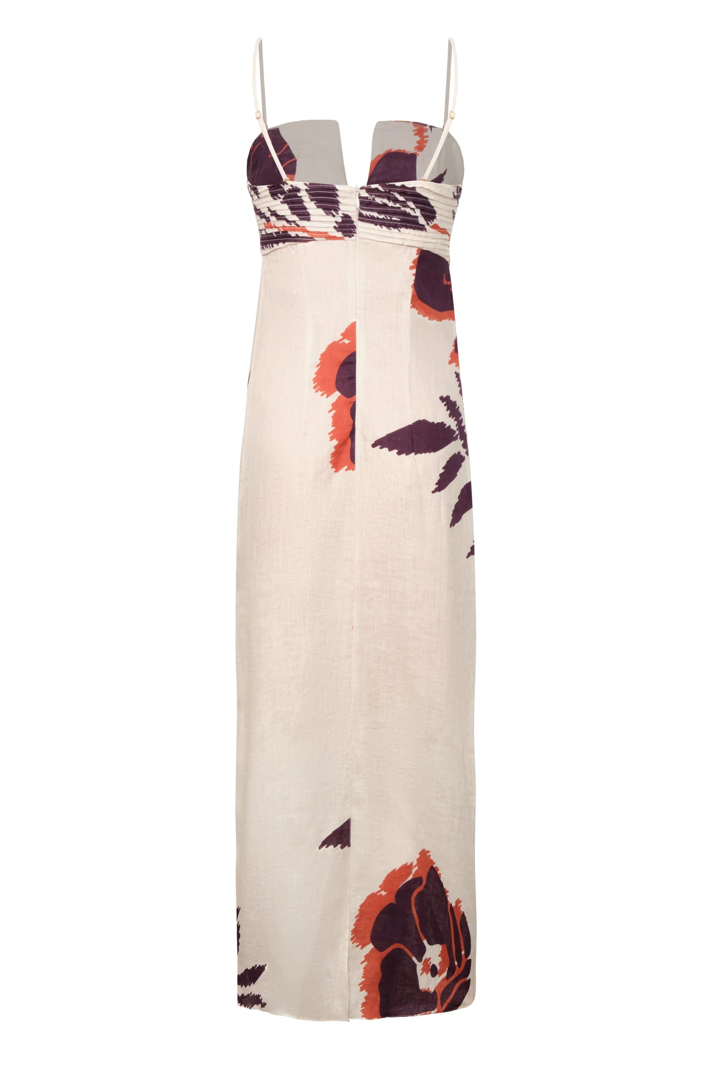 Antigüa Linen Midi Dress / Purple Gladiolos - imagen 2