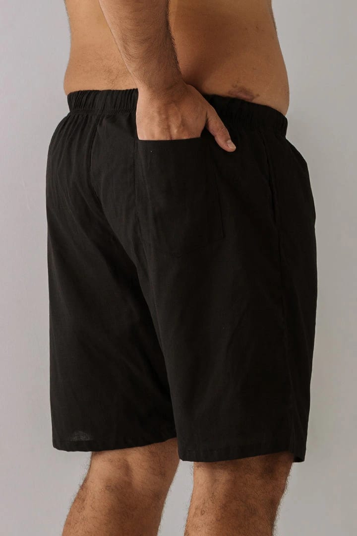 Short lino negro - imagen 8