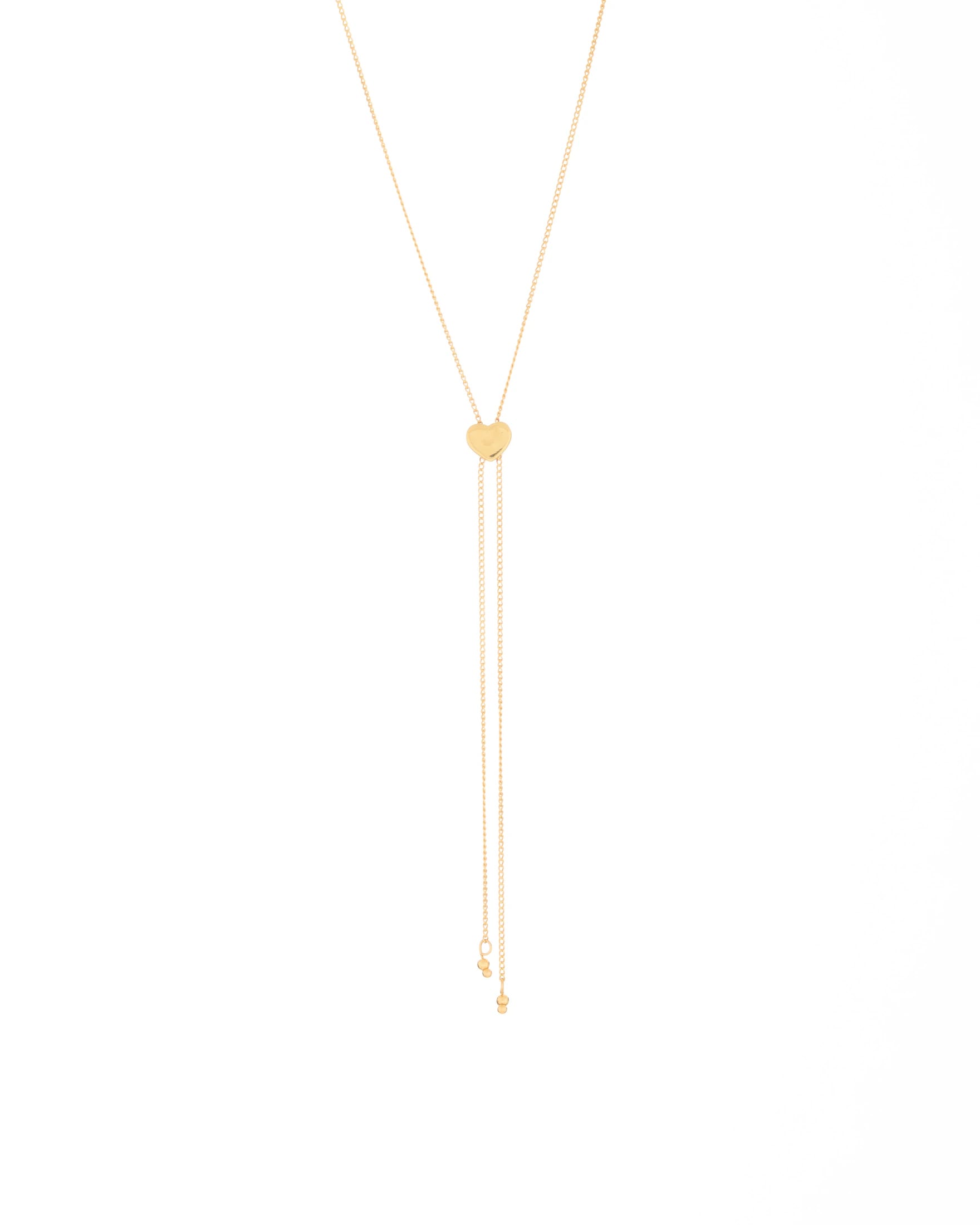 Set Collar Corbatín + Aretes Corazón - imagen 1
