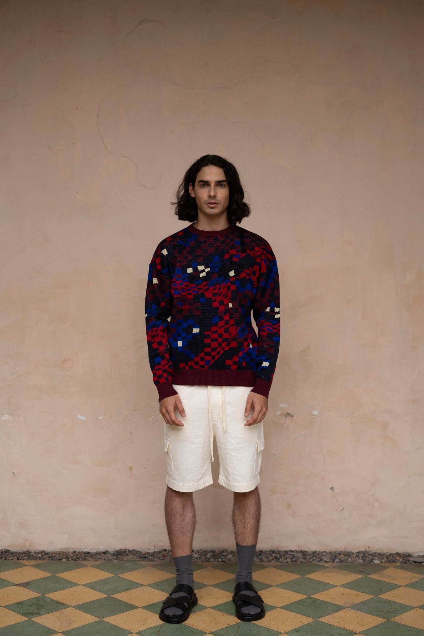 Sweater tejido Cosmos blanco - imagen 1