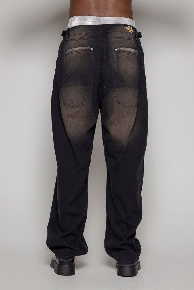Baggy Courage Negro Desgastes - imagen 7
