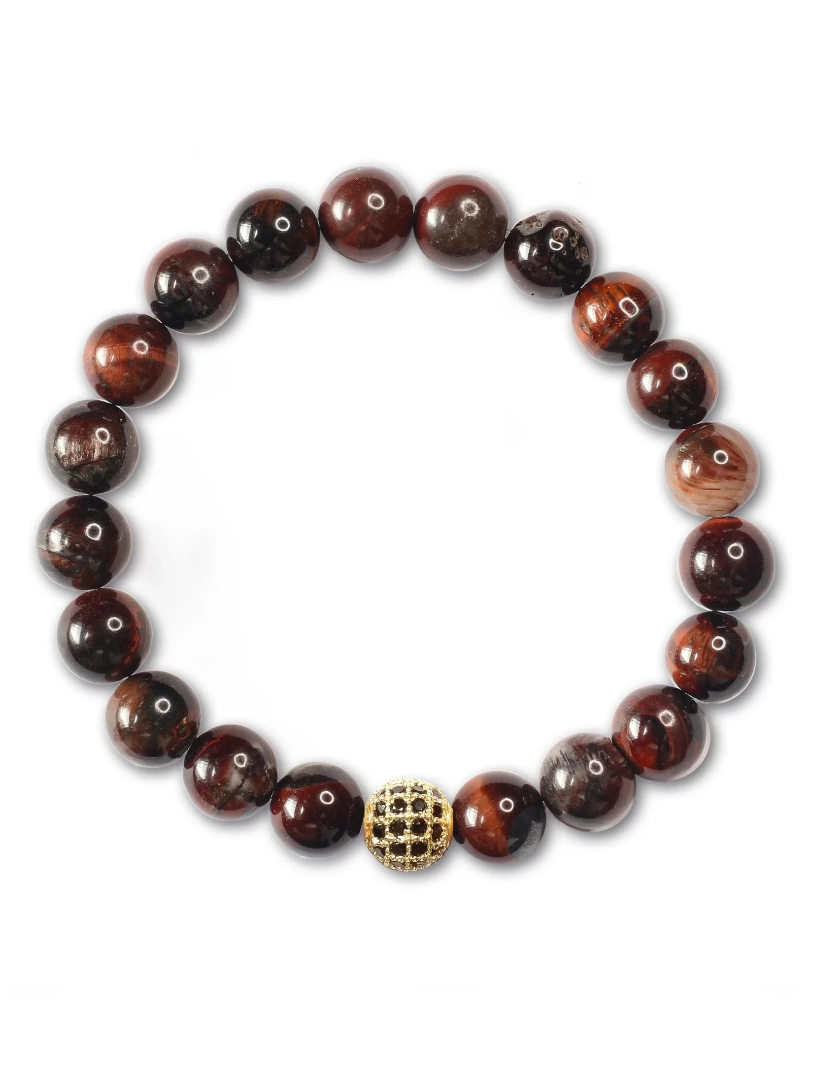 Brazalete Ojo de Tigre Rojo 8mm - imagen 2