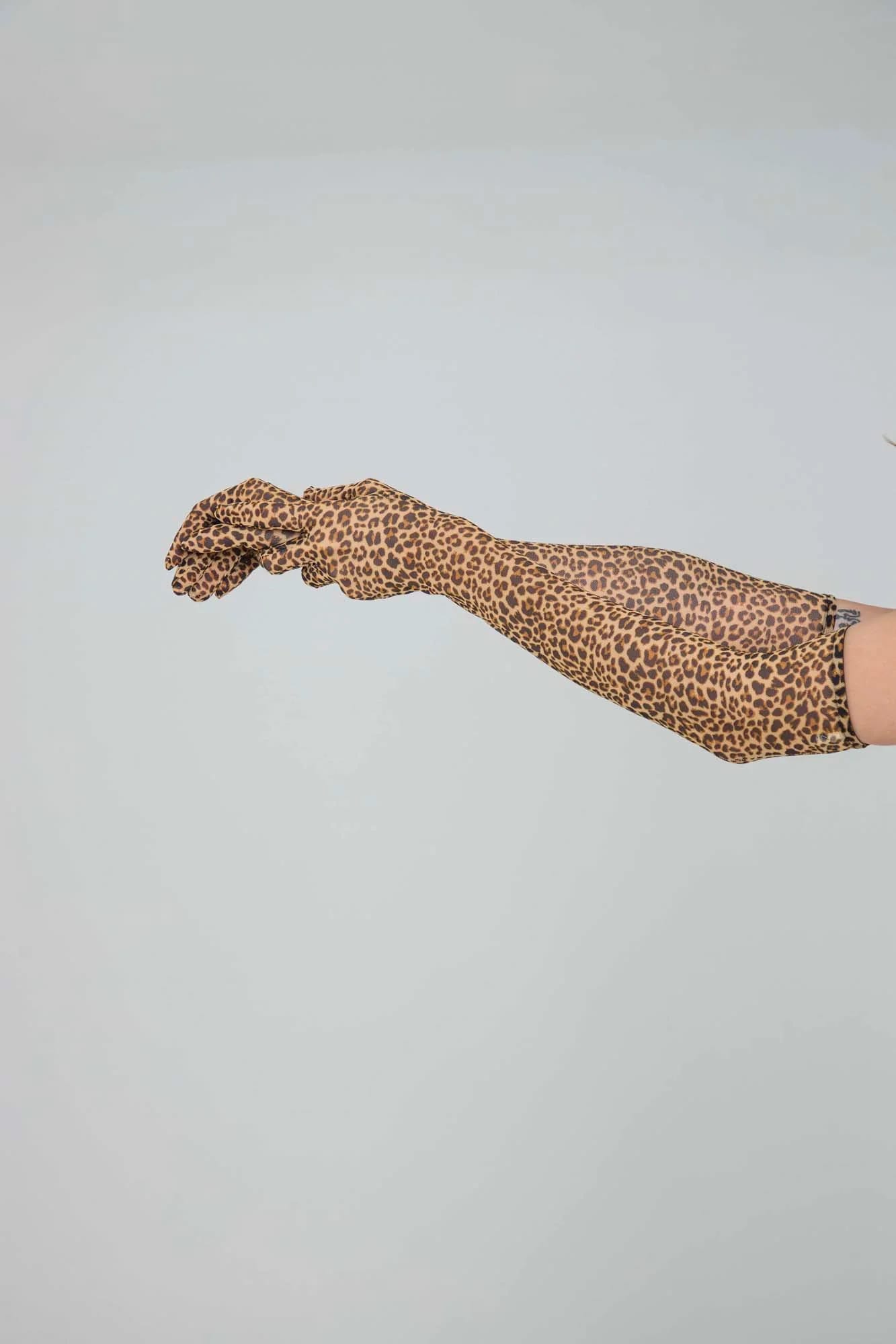 LEOPARD MESH GLOVES - imagen 12