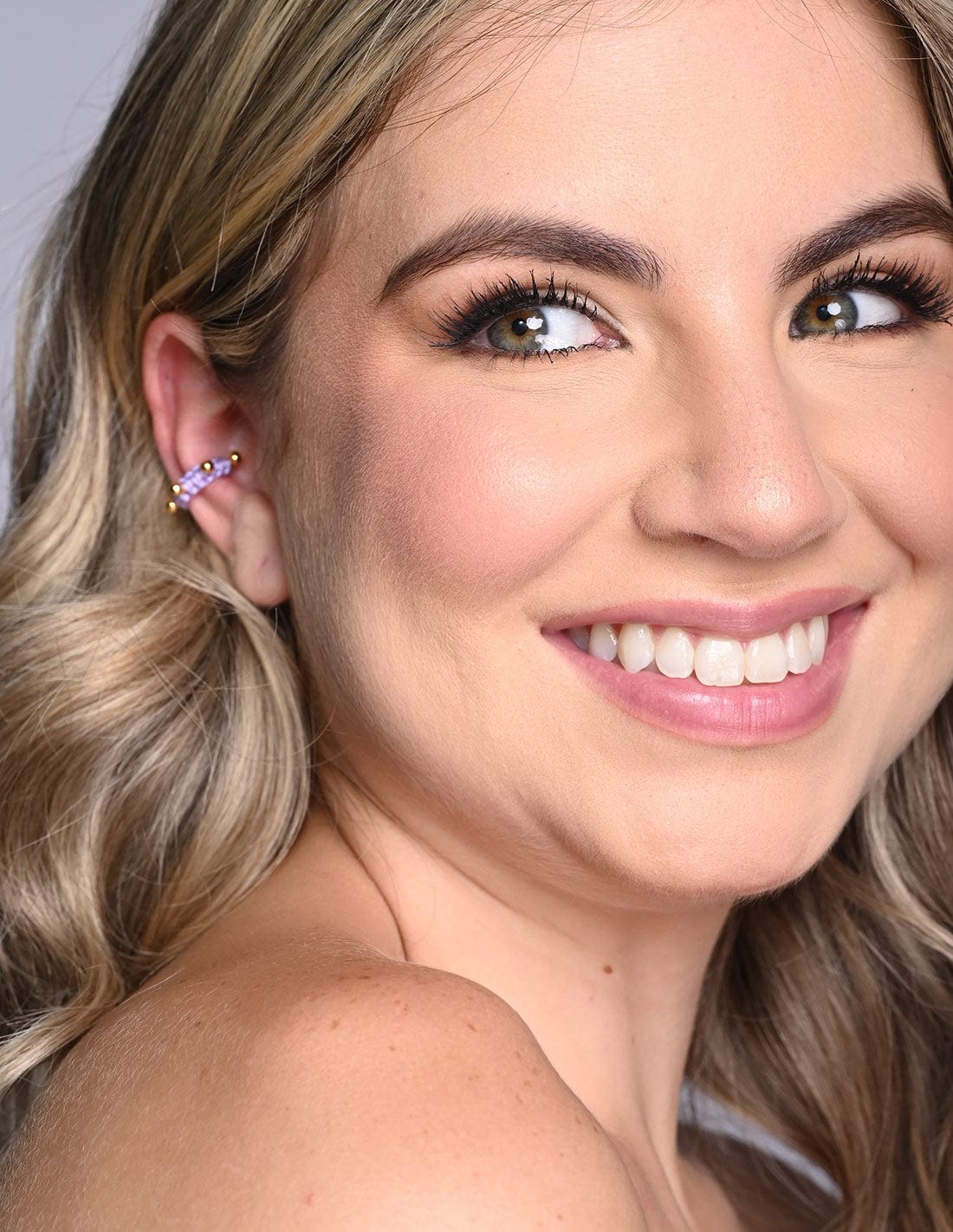 Ear Cuff Luna Lunera Lilac - imagen 2