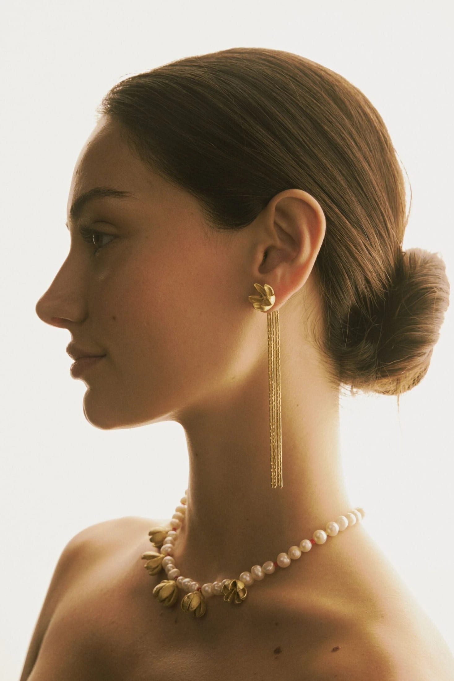 ARETES SEMILLAS DE ENEBRO CON CADENAS - imagen 1