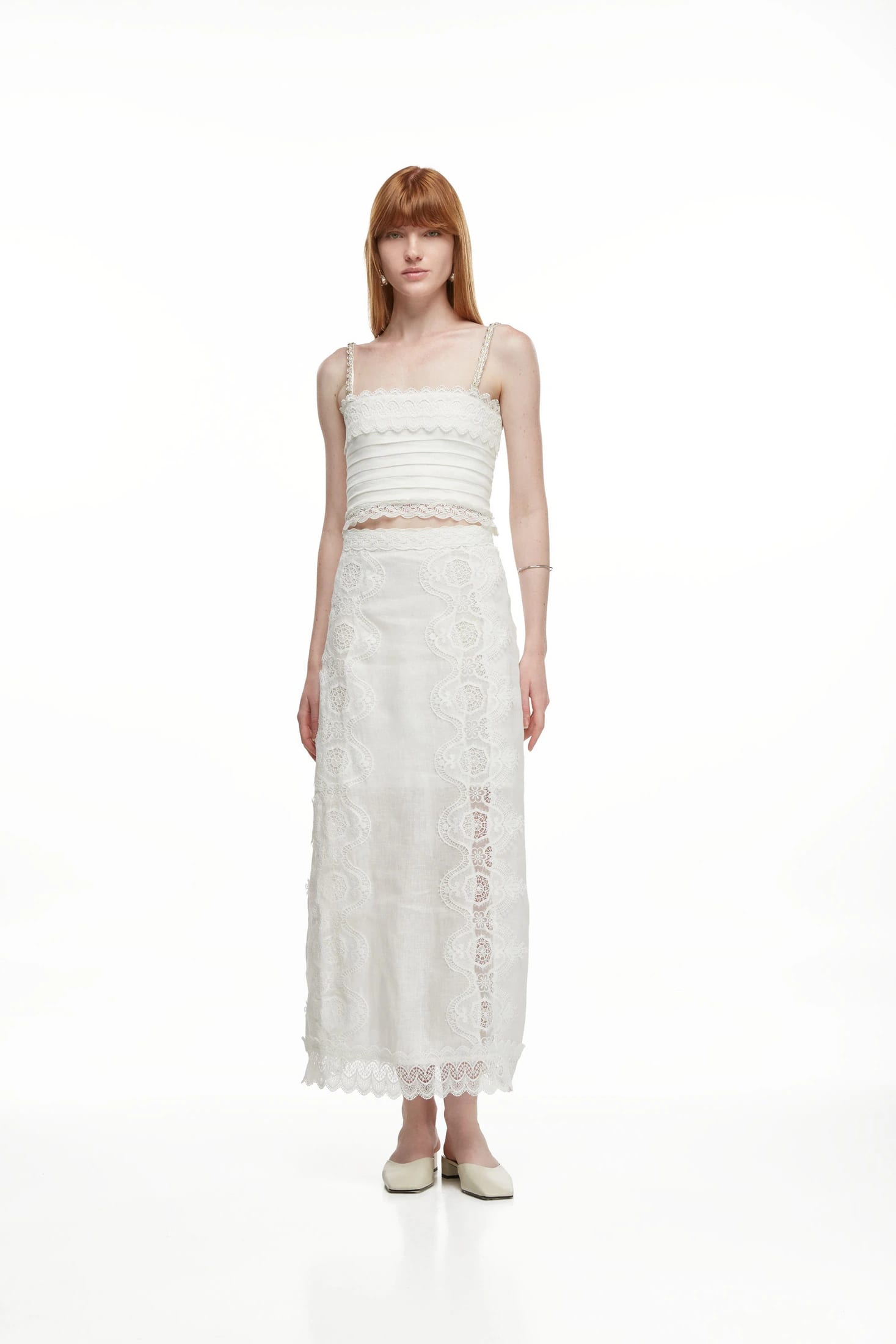 LIRIO MAXI SKIRT WHITE - imagen 3