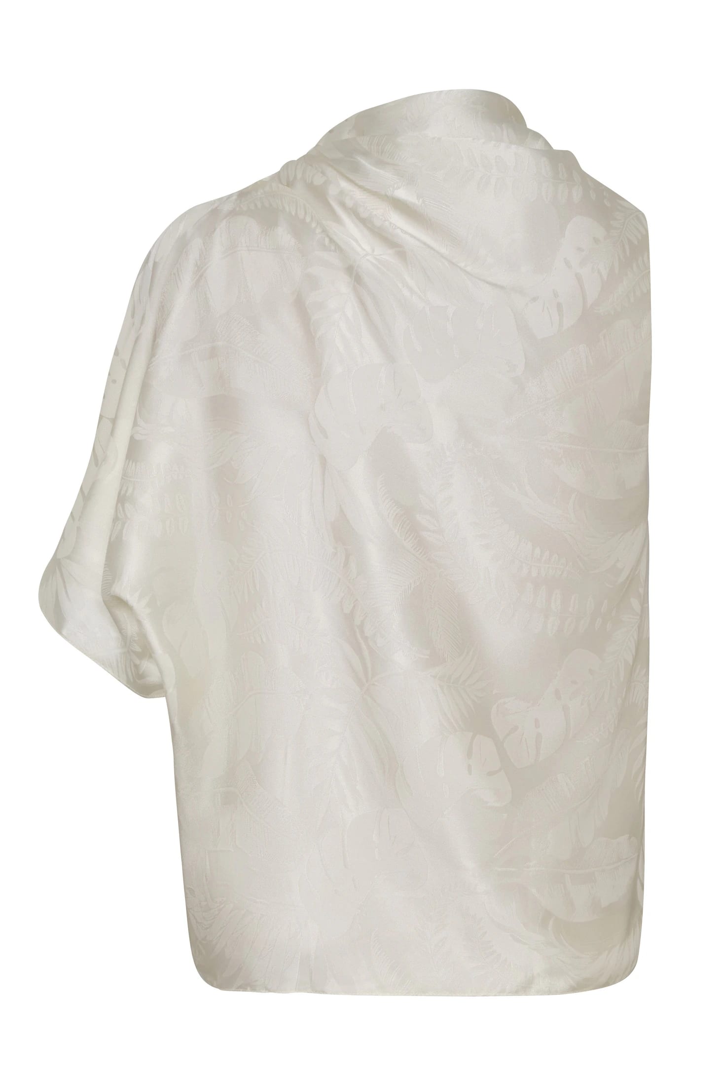 Chiminango Silk Jacquard Blouse / Black Orchids - imagen 2