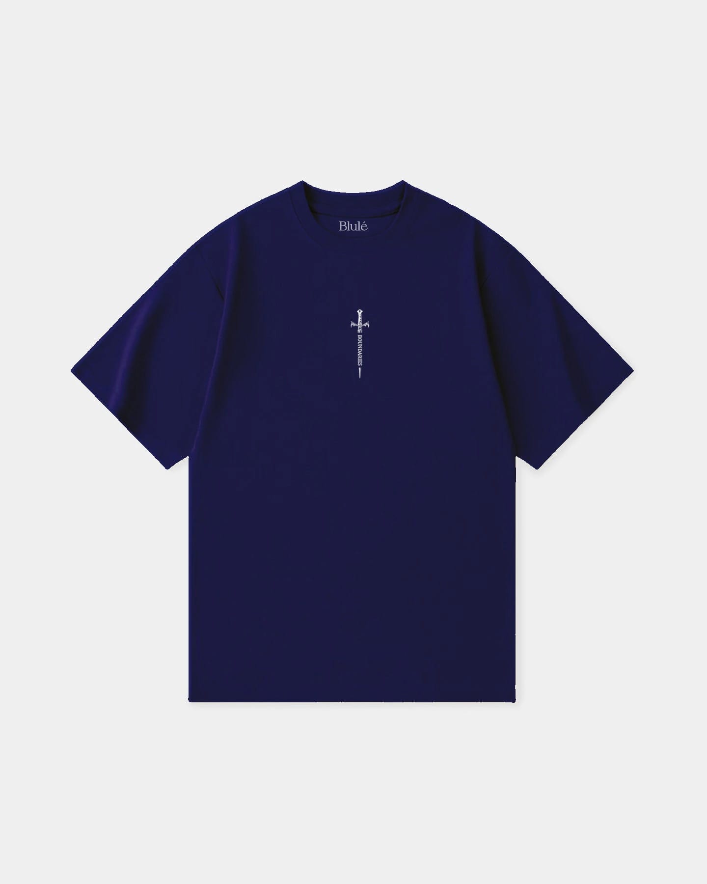 Oversized T Shirt Boundaries Blue Navy - imagen 2