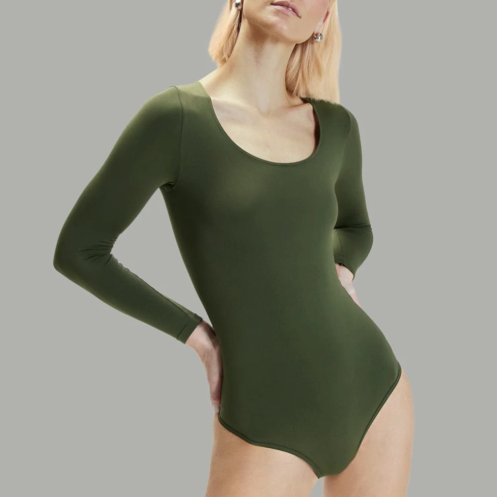 Body Manga Larga  Cuello Redondo Para Mujer | Lunia - imagen 5