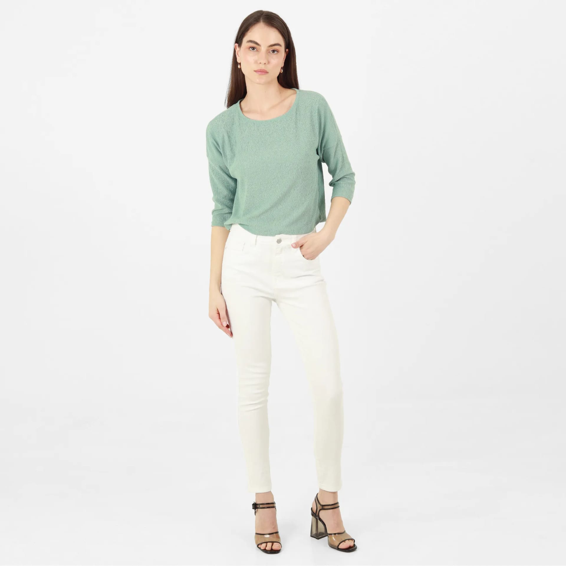 Jean Ilussion Tiro Medio Bota Skinny - imagen 1