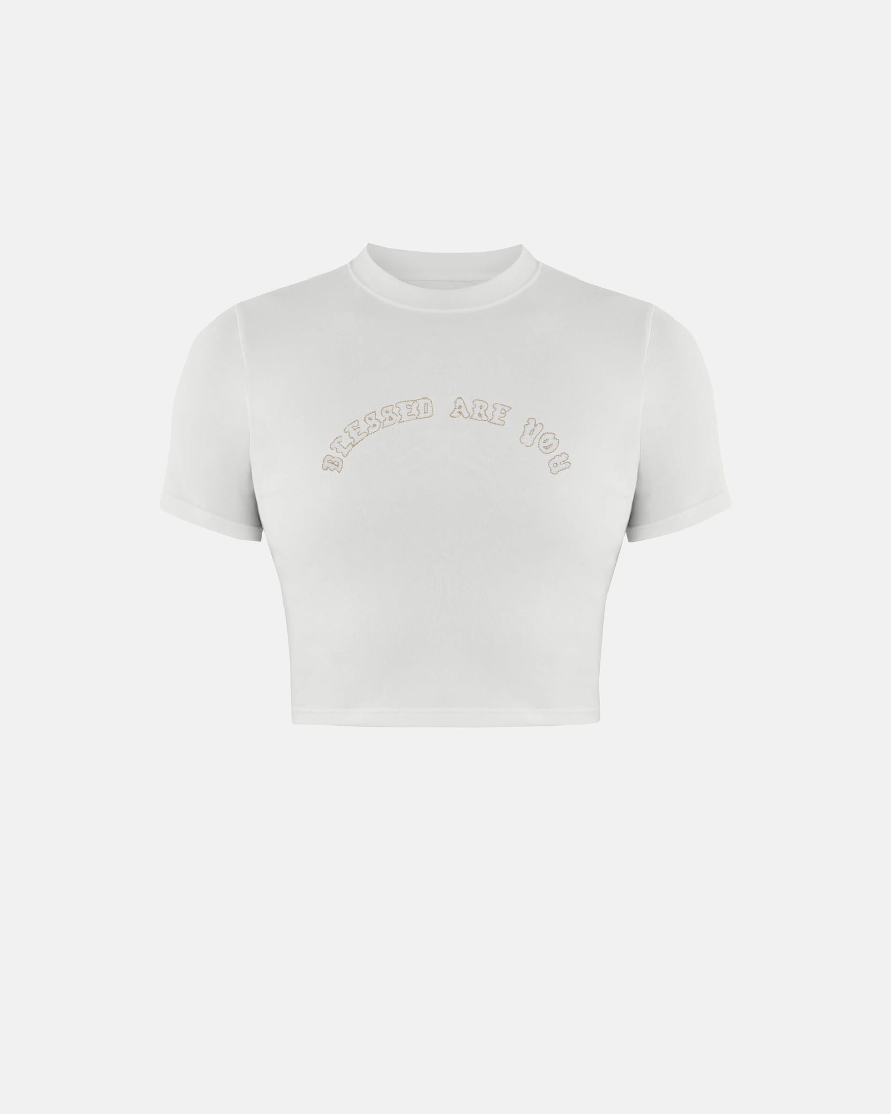 Capsule Blessed Are You Baby Tee White - imagen 1