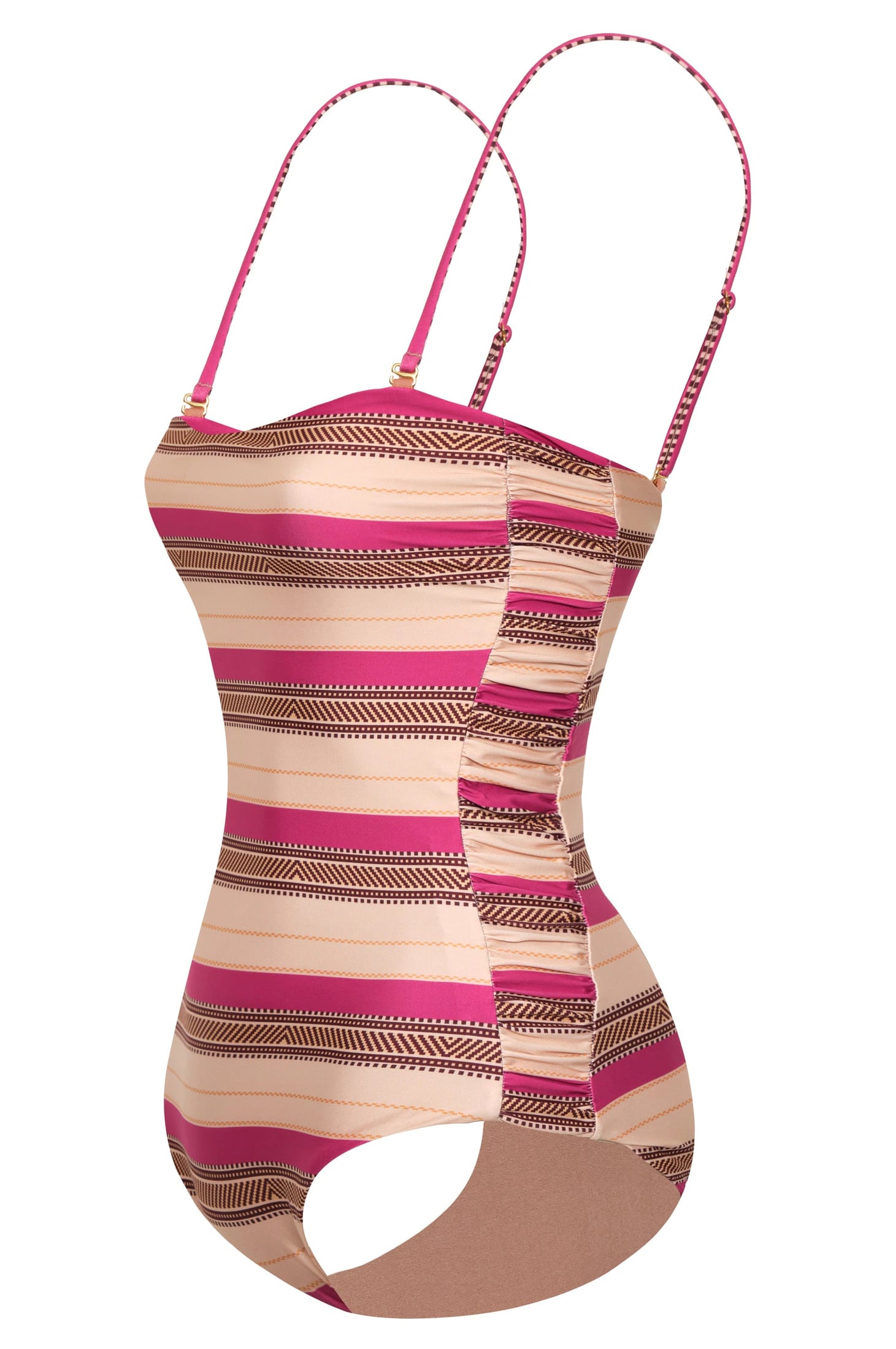 Las Balsas One Piece / Ethnic Pink Stripes - imagen 3