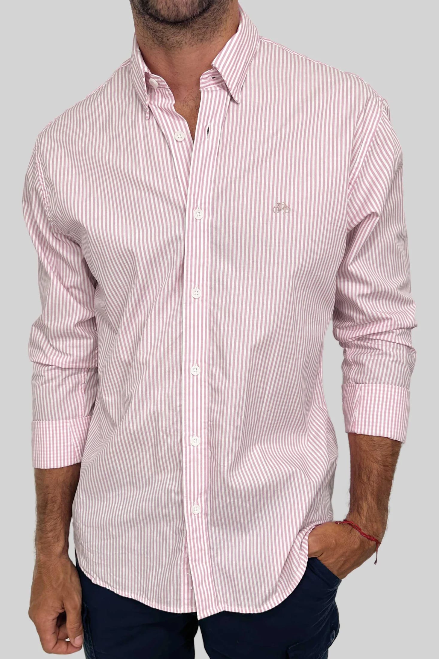 CAMISA BABY PINK LINES - imagen 3
