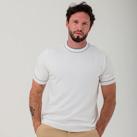 T-SHIRT MODA TEJIDO HOMBRE - imagen 4