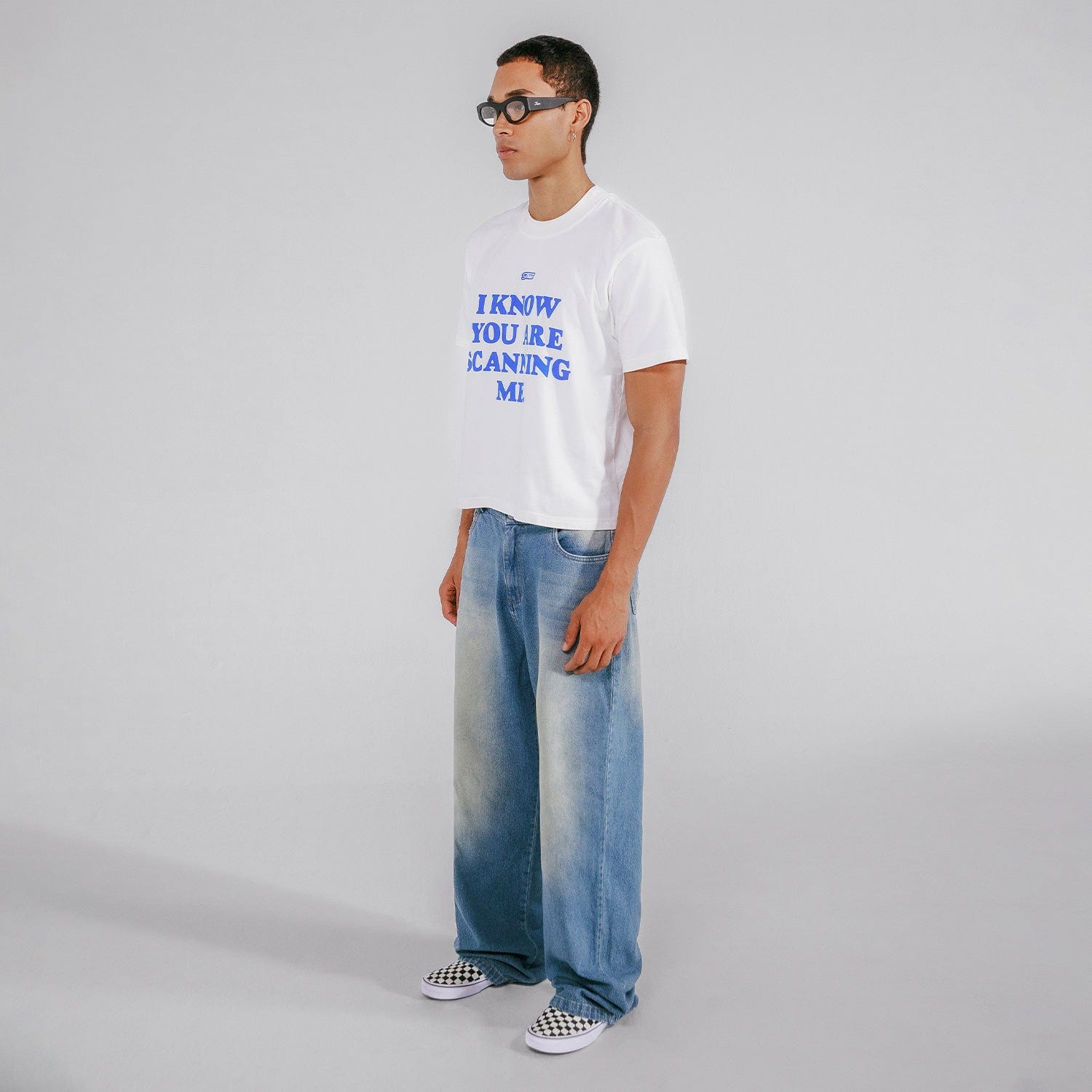 Scanning Cropped Tee - Cream - imagen 5